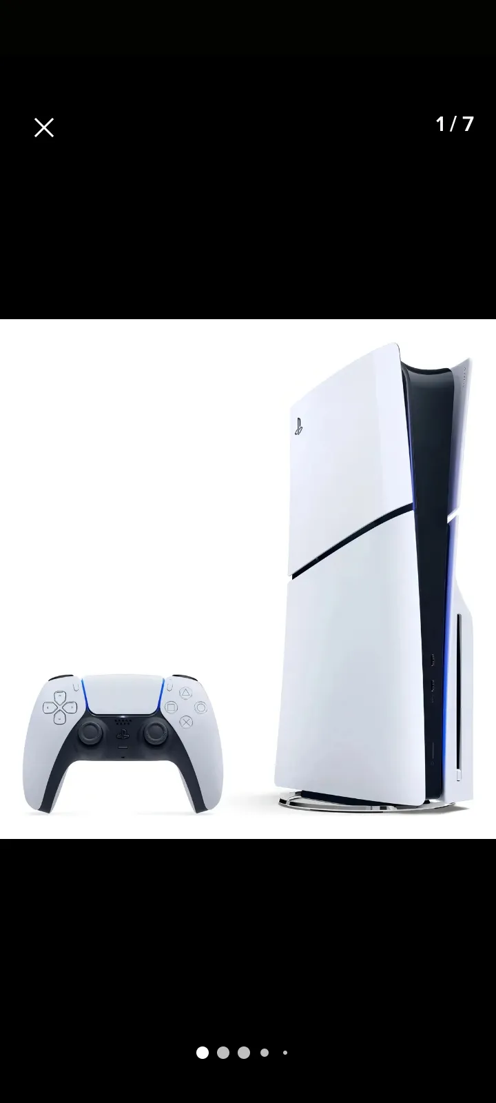 Imagem do link Console Sony PlayStation 5 edição Slim Disk 1tb branco+controle sem fio