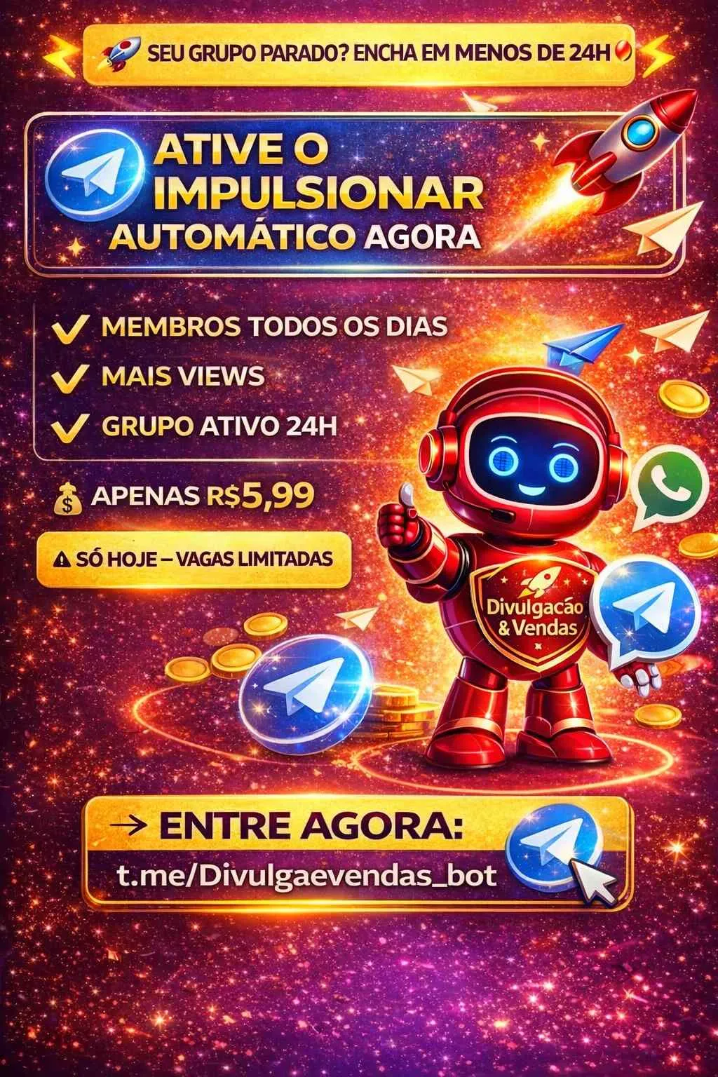Imagem do link ⭐️BOT DE LOTAR GRUPOS⭐️