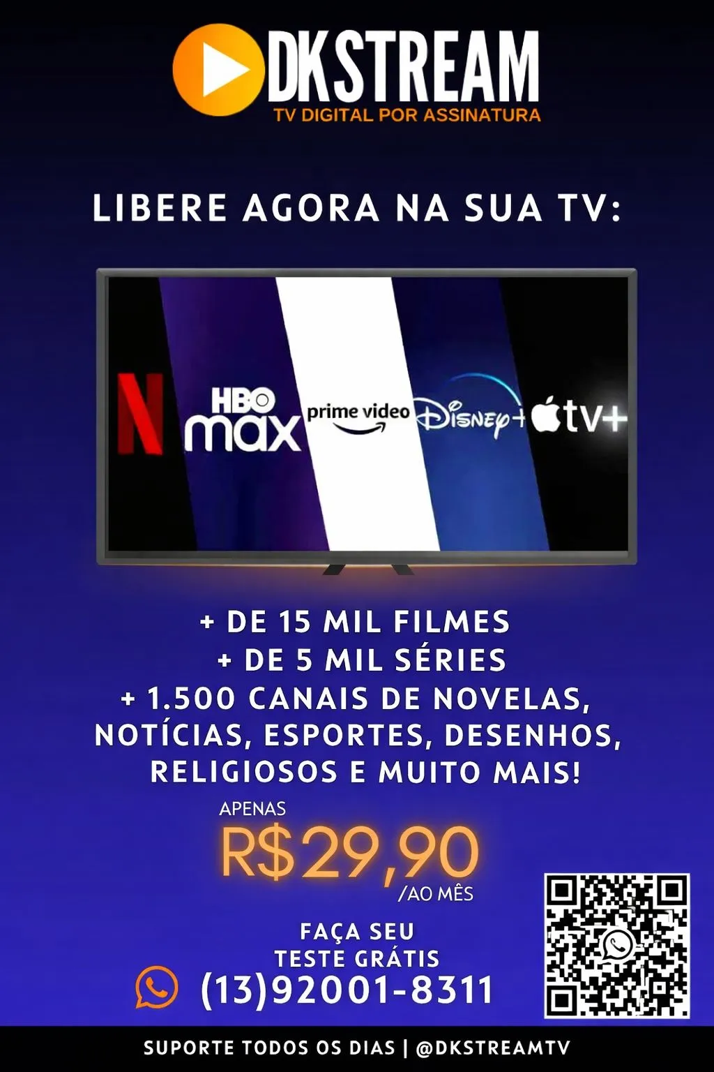 Imagem do link Tv ilimitada por apenas 29,90