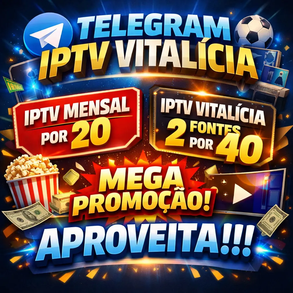 Imagem do link IPTV VITALICIO 20 REAS🖥