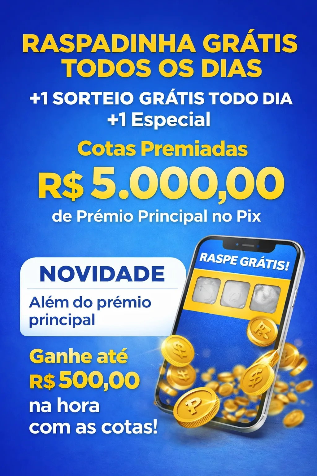 Imagem do link RASPADINHA GRÁTIS TODOS OS DIAS