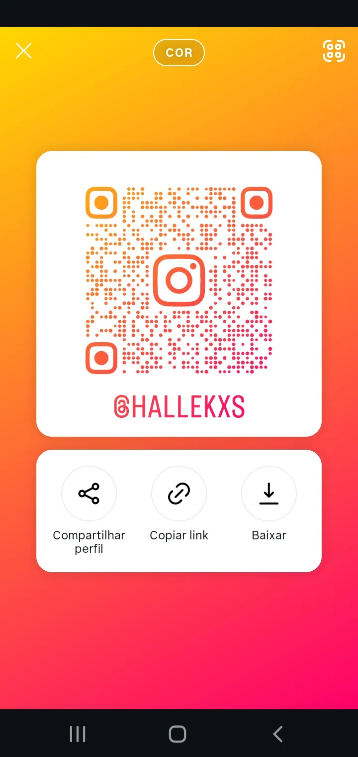 Imagem do link Minha conta do Instagram no encurta link