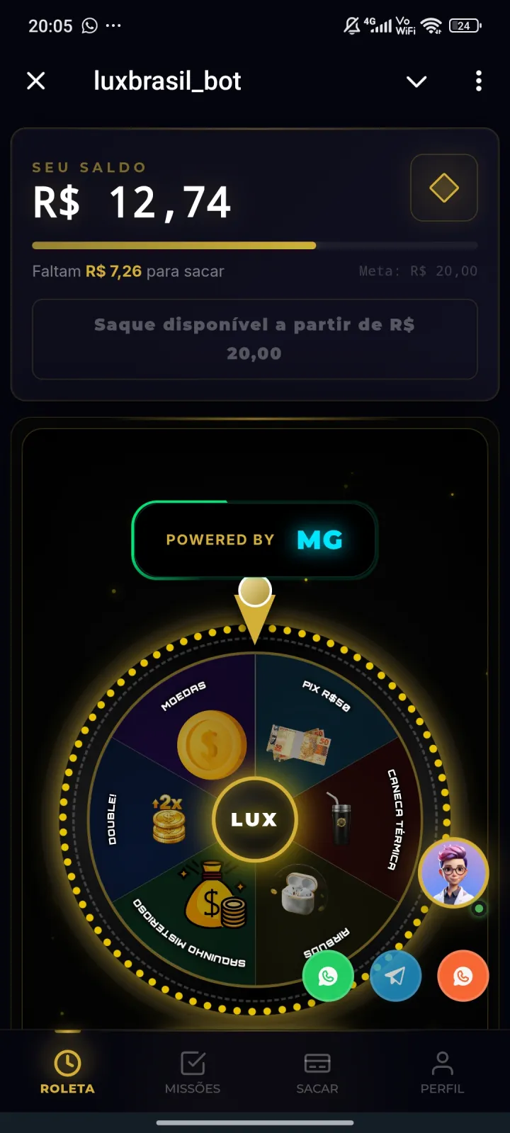Imagem do link Roleta grátis