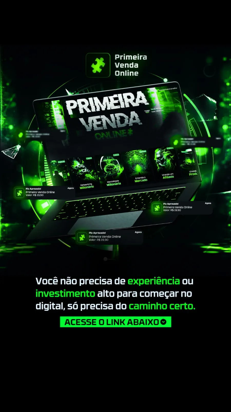 Imagem do link Primeira venda na internet 🧩
