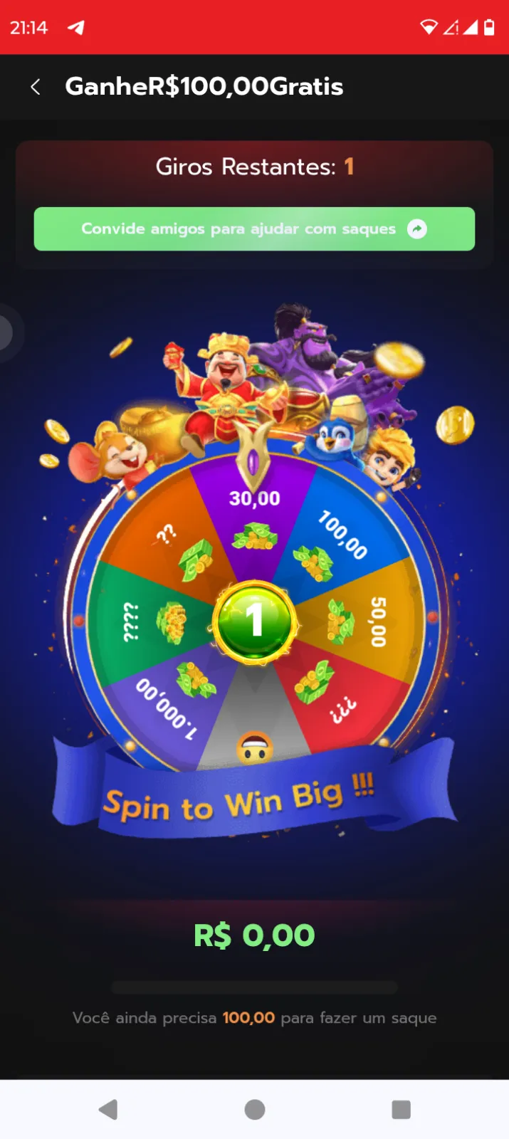 Imagem do link Bônus no cadastro